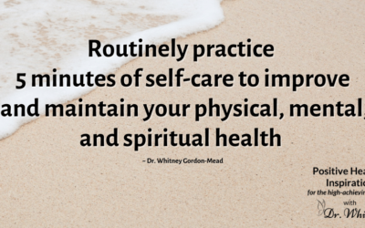 Self-Care: 5 Minutes Can Change Your Life